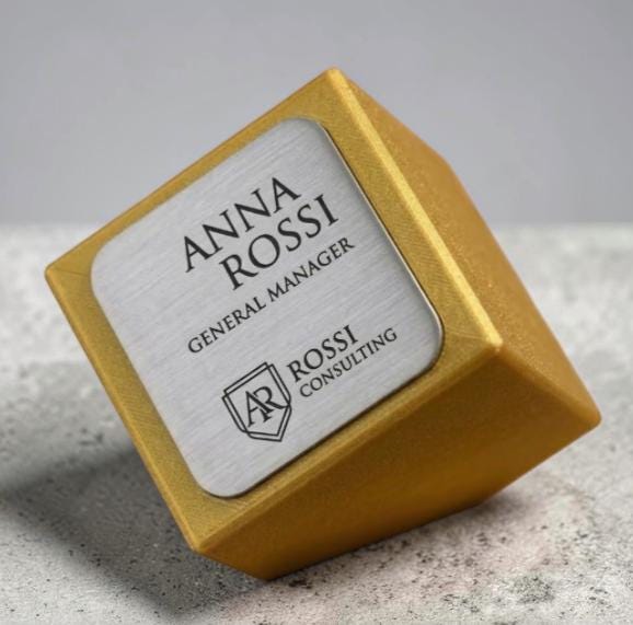 targa da ufficio 3d Personalizzato - Design Unico, Regalo Aziendale Moderno