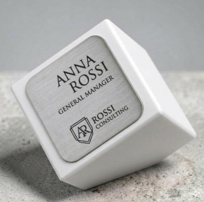 targa da ufficio 3d Personalizzato - Design Unico, Regalo Aziendale Moderno