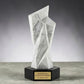 Trofeo Stampa 3D Effetto Marmo Bianco - Premio Eccellenza