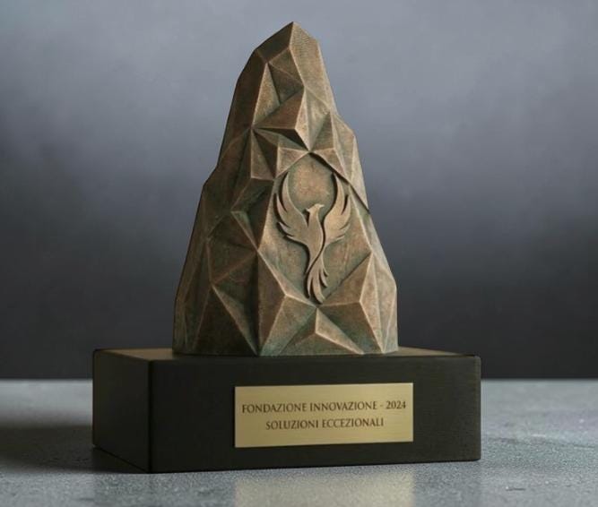 Trofeo Stampa 3D Effetto Bronzo Antico - Premio Resilienza
