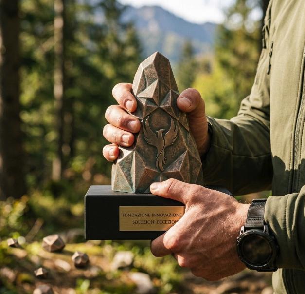 Trofeo Stampa 3D Effetto Bronzo Antico - Premio Resilienza