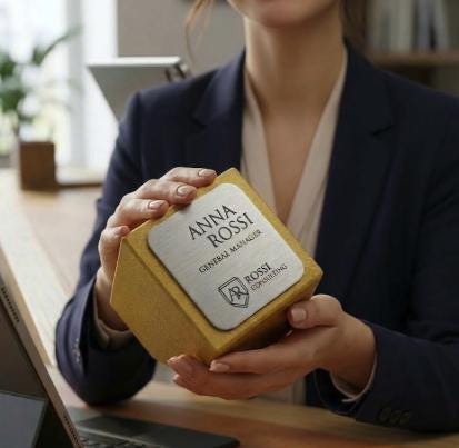 targa da ufficio 3d Personalizzato - Design Unico, Regalo Aziendale Moderno