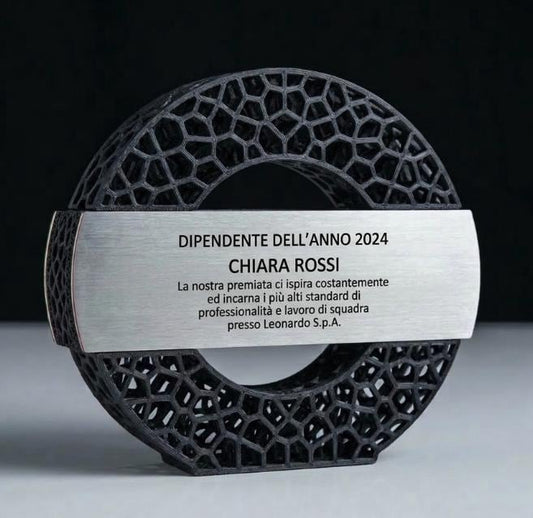 trofeo in stampa 3d a forma di stella con abs acciaio Personalizzato - Design Unico, Regalo Aziendale Moderno Trofeo "Stella dell'Eccellenza