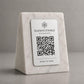 QR Code in pla effetto marmo Personalizzato | Segnaposto Ristorante Elegante | Menu Digitale Menu Cavaliere qr
