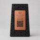 Supporto QR Code Menu Ristorante in PLA effetto pietra vulcanica black | Totem da Tavolo Personalizzato con Logo e Targhetta Incisa Laser