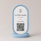 Porta Menu QR Code linea POP Bistrò Arancio Pesca Personalizzato per Ristorante e Bar Segnatavolo Menu Digitale Display QR 3d