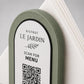 Portatovaglioli QR Code linea POP Bistrò Rosa confetto Personalizzato per Ristorante e Bar Segnatavolo Menu Digitale Display QR 3d