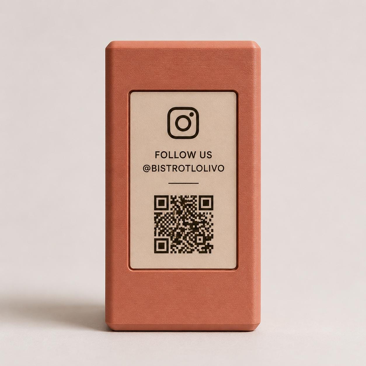 Totem QR Code linea POP giallo burro Personalizzato per Ristorante e Bar Segnatavolo Menu Digitale Display QR 3d