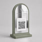 Stand qr code menu 3d qr code Linea PLEXY luxury rosa Personalizzato per Ristorante e Bar Segnatavolo Menu Digitale Display QR 3d