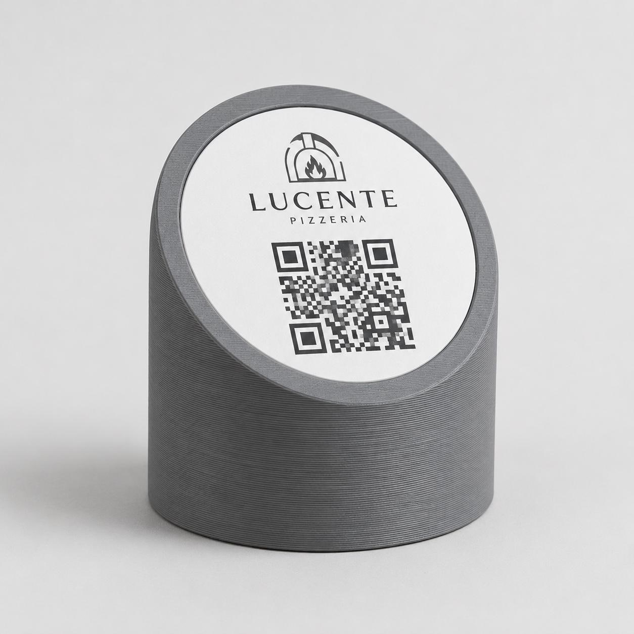 menu 3d qr code Linea MONO azzurro Personalizzato per Ristorante e Bar Segnatavolo Menu Digitale Display QR 3d