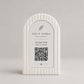 Qr code Linea japandi boho Espositore Menu QR Code in Stampa 3D e Lastra Incisa al Laser – Linea Japandi Minimal