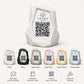 Portamenu QR Code Design Low-Poly | Supporto da Tavolo rosa Stampa 3D e Targhetta Incisa | Segnatavolo Personalizzato Hotel Pizzeria