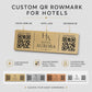 QR Code rettangolare in abs effetto rame Personalizzato | Segnaposto Ristorante Elegante | Menu Digitale Menu qr