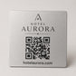 QR Code etichetta con logo in abs colore rame Personalizzato | Segnaposto Ristorante Elegante | Menu Digitale Menu qr