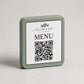 Basetta quadrata 7x7x1,5cm in plastica menu fai da te Porta Menu e Segnatavolo Personalizzato in Stampa 3D per menu contactless