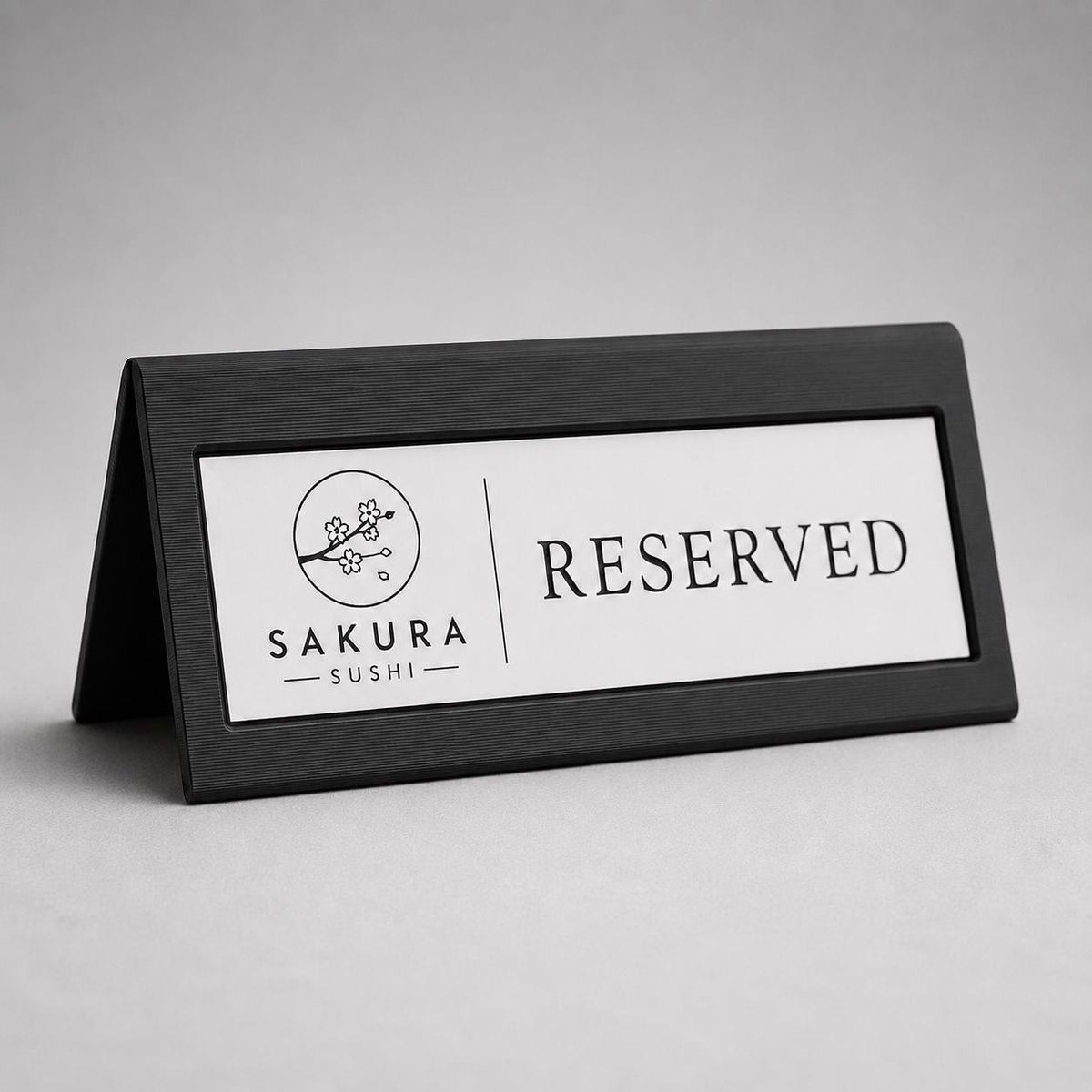 Reserved cavaliere verde Personalizzato | Cartello Tavolo Riservato in Stampa 3D con Targhetta Rowmark Incisa | Table Sign per Ristoranti