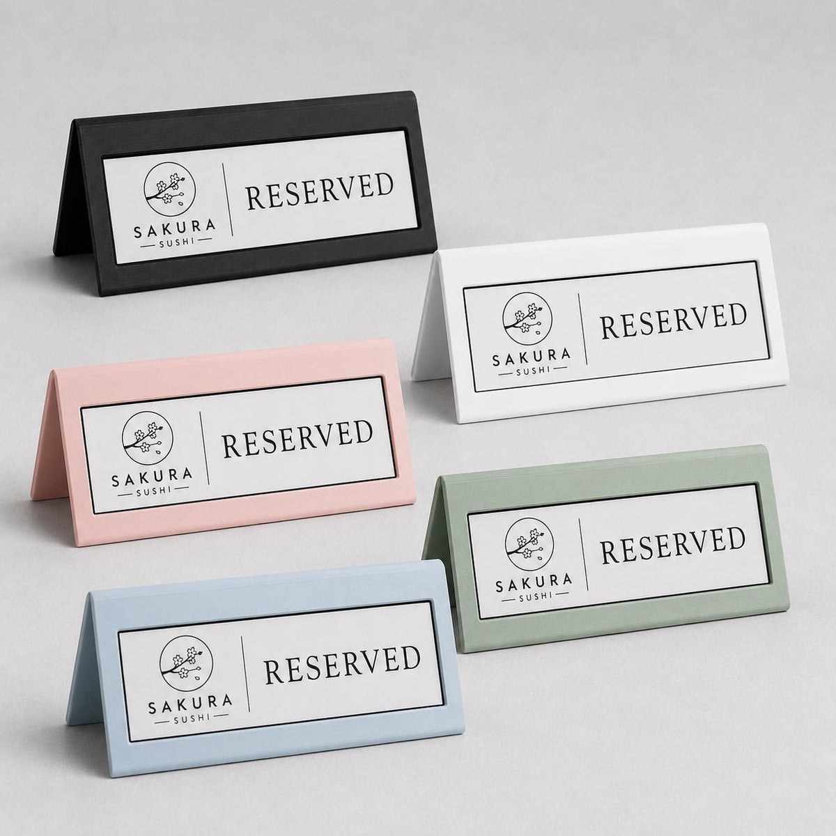 Reserved cavaliere Personalizzato | Cartello Tavolo Riservato in Stampa 3D con Targhetta Rowmark Incisa | Table Sign per Ristoranti, hotel