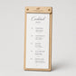Portamenu tavoletta stretta in legno pioppo bacchetta stretta formato A4 Personalizzato | Menu Ristorante personalizzato| Copertina