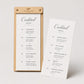 Portamenu tavoletta stretta in legno pioppo bacchetta stretta formato A4 Personalizzato | Menu Ristorante personalizzato| Copertina