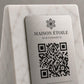 QR Code in pla effetto marmo Personalizzato | Segnaposto Ristorante Elegante | Menu Digitale Menu Cavaliere qr