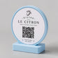 stand tondo QR Code linea POP Bistrò azzurro pastello Personalizzato per Ristorante e Bar Segnatavolo Menu Digitale Display QR 3d