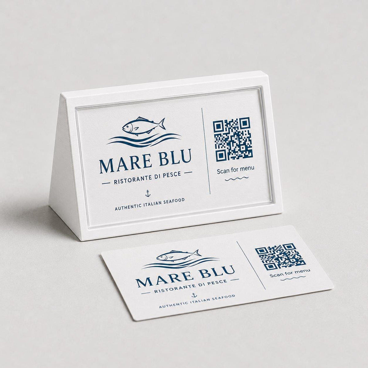 Porta QR Code da Tavolo verde salvia qr code intercambiabile per Ristoranti | Supporto Biglietto Visita Personalizzabile| Espositore Menu QR