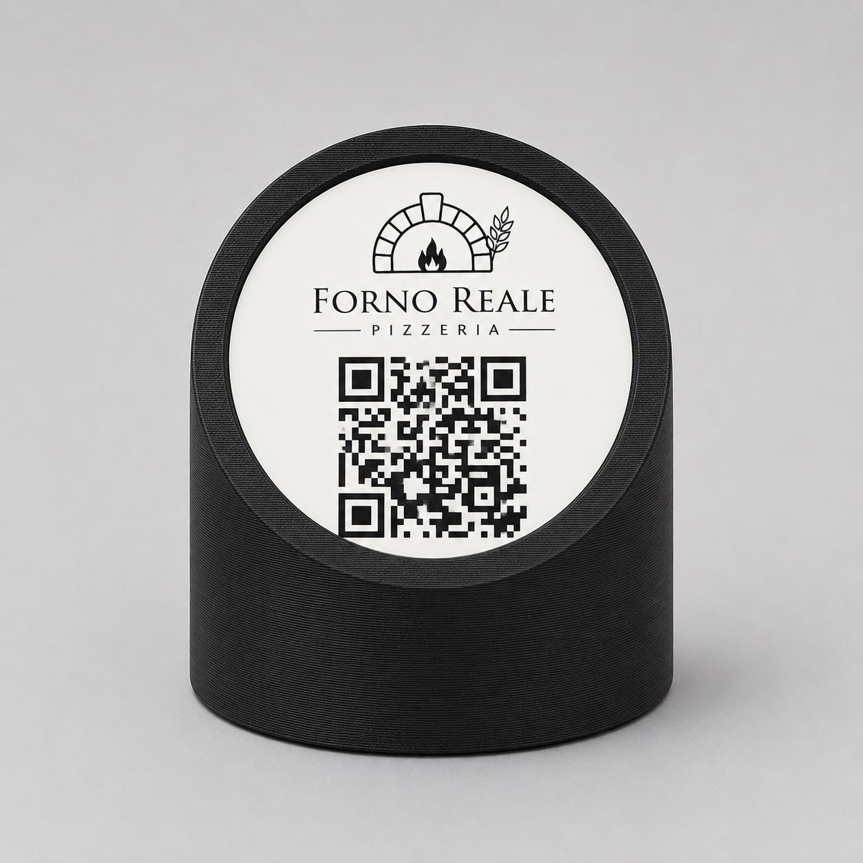 menu 3d qr code Linea MONO bianco Personalizzato per Ristorante e Bar Segnatavolo Menu Digitale Display QR 3d