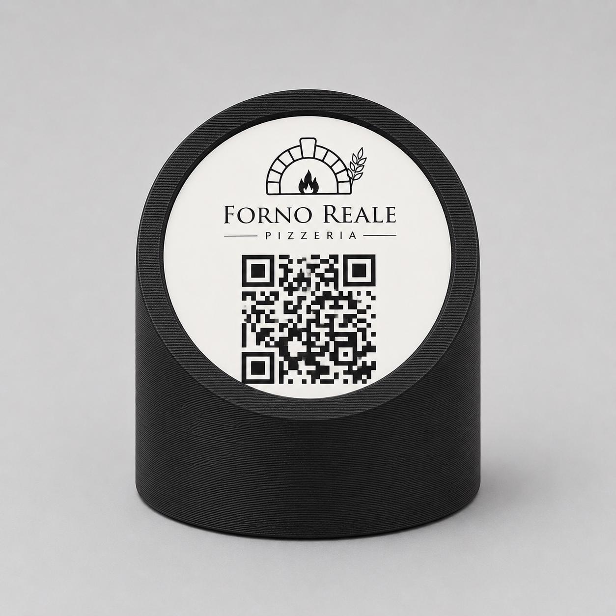 menu 3d qr code Linea MONO azzurro Personalizzato per Ristorante e Bar Segnatavolo Menu Digitale Display QR 3d