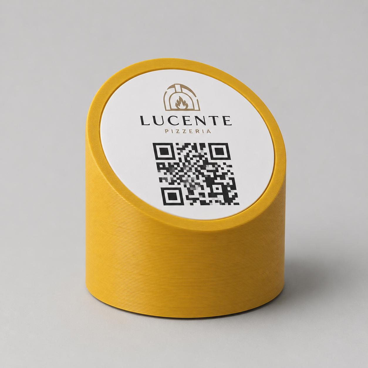 menu 3d qr code Linea MONO Personalizzato per Ristorante e Bar Segnatavolo Menu Digitale Display QR 3d