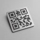 QR Code quadrato in abs effetto acciaio Personalizzato | Segnaposto Ristorante Elegante | Menu Digitale Menu Cavaliere qr