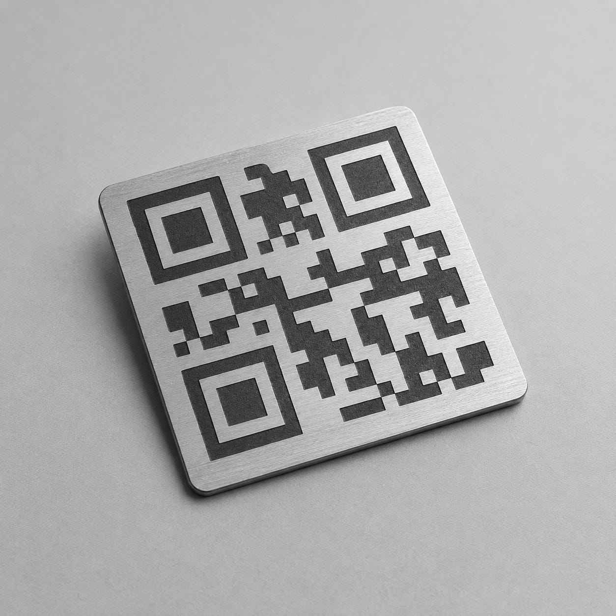 QR Code quadrato in abs effeto rame Personalizzato | Segnaposto Ristorante Elegante | Menu Digitale Menu qr