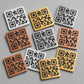 QR Code quadrato in abs effeto oro Personalizzato | Segnaposto Ristorante Elegante | Menu Digitale Menu qr