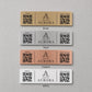 QR Code rettangolare in abs effetto acciaio Personalizzato | Segnaposto Ristorante Elegante | Menu Digitale Menu qr