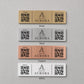 QR Code rettangolare in abs effetto rame Personalizzato | Segnaposto Ristorante Elegante | Menu Digitale Menu qr