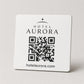 QR Code etichetta con logo in abs colore rame Personalizzato | Segnaposto Ristorante Elegante | Menu Digitale Menu qr