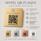 QR Code etichetta con logo in abs colore rame Personalizzato | Segnaposto Ristorante Elegante | Menu Digitale Menu qr