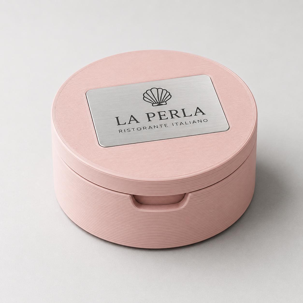Porta ricevuta, porta conto personalizzato Ristorante in Stampa 3D con Targhetta |Moderno per Ristoranti e Trattorie | Check Presenter