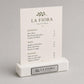 Base in plastica per menu fai da te Porta Menu e Segnatavolo Personalizzato in Stampa 3D per menu in cartoncino formato A5