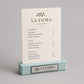 Base in plastica menu fai da te Porta Menu e Segnatavolo Personalizzato in Stampa 3D per menu in cartoncino formato A5