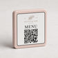 Basetta quadrata 7x7x1,5cm in plastica menu fai da te Porta Menu e Segnatavolo Personalizzato in Stampa 3D per menu contactless