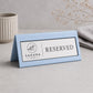 Segnatavolo Reserved Personalizzato | Cartello Tavolo Riservato in Stampa 3D con Targhetta Rowmark Incisa | Table Sign per Ristoranti, hotel