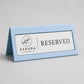 Reserved cavaliere Personalizzato | Cartello Tavolo Riservato in Stampa 3D con Targhetta Rowmark Incisa | Table Sign per Ristoranti, hotel