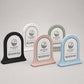 Reserved sign pop nero Personalizzato | Cartello Tavolo Riservato in Stampa 3D con Targhetta Rowmark Incisa | Table Sign per Ristoranti