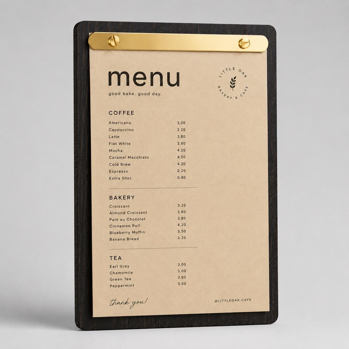 Portamenu tavoletta in legno con oro spazzolato laminato Personalizzato | Menu Ristorante con Anelli | Copertina Menu in Pioppo Incisa Laser