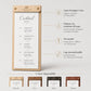Portamenu tavoletta stretta in legno pioppo bacchetta stretta formato A4 Personalizzato | Menu Ristorante personalizzato| Copertina
