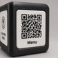 Cubetto nero Espositore QR Code Personalizzato | Menu Digitale, Social Media, Wi-Fi | Stampa 3D e Incisione Laser | Per Ristoranti, Bar