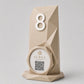 Porta QR Code da Tavolo Personalizzato | Numero Tavolo 3D Low Poly | Supporto Menu Digitale per Ristorante, Bar, Hotel e Cocktail Bar