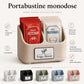 PortaSALSE Monodose in Stampa 3D con Logo, Organizer Salse 2 Scomparti per Ristorante, Burger Bar e Bistrot, Pack Forniture Horeca