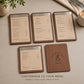 Portamenu tavoletta pioppo color noce in legno bacchetta plexiglas specchiato formato A4 Personalizzato | Menu Ristorante|Copertina incisa