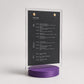 Porta Menu da Tavolo A5 – Base Stampata in 3D e Plexiglas Dai un tocco di design contemporaneo e originalità ai tavoli del tuo locale